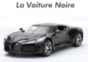 Модель автомобиля Bugatti La Voiture Noire. Металлическая инерционная машинка Бугатти 1:32