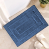 Коврик для ванной комнаты и душа коврик для ног в душевую,микрофибра, атискользящий размер 40х60 см, синий