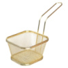 Корзина сервировочная для картофеля фри и снеков 13×11×7 см Золотая HP-19-4-L-G