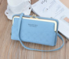Женская маленькая сумочка клатч на плечо, мини сумка кошелек для телефона Голубой