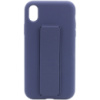 Чохол Silicone Case Hand Holder для Apple iPhone XS Max (Темно-синій / Midnight blue) - купити в SmartEra.ua