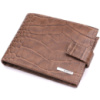 Вместительный мужской кошелек из натуральной кожи KARYA 22854 Коричневый
