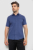 Сорочка чоловіча з принтом, колір синій, 214R7144