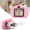 Дитяча фотокамера з дисплеєм та функцією відеозапису Рожева