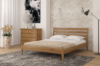 Двуспальная кровать Mebigrand Челси Орех светлый 140х200 см (DMBG-1974)