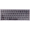 Клавіатура для ноутбука LENOVO Z410, G400 чорний, сірий фрейм