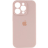 Чохол Silicone Case Full Camera Protective (AA) Apple iPhone 15 Pro Max (6.7«), Рожевий / Pink Sand - купити в SmartEra.ua