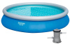 Надувний басейн Bestway 57313 (457х84 см) з картриджним фільтром, Blue