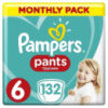 Подгузники Pampers трусики Pants Giant Размер 6 (15+ кг) 132 шт (8006540068632)