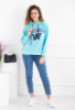 Жіноче блакитне худі