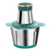 Электрический кухонный чоппер измельчитель с металлической чашей 2 л Молния зеленый