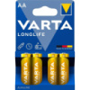 Батарейка Varta AA Longlife LR6 * 4 (04106101414)