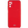 Чохол Silicone Cover Full Camera (AAA) для Xiaomi Redmi Note 10 5G / Poco M3 Pro (Червоний / Red) - купити в SmartEra.ua