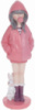 Декоративная статуэтка «Девочка с Кроликом» 7.5х9х26см, полистоун, розовый