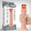 Фалоімітатор Dildo Sliding Skin 8'' двошаровий реалістичний з присоскою LoveToy
