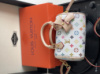 Сумка Louis Vuitton Nano Speedy  білий моногам