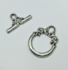 Замок «тогл» / размер 2×1,5 см/ цвет серебро