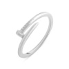 Серебряное кольцо CatalogSilver с без камней, вес изделия 1,72 гр (2079385) 18 размер
