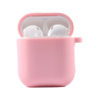 Силіконовий футляр з мікрофіброю для навушників Airpods 1/2 (Рожевий / Pink) - купити в SmartEra.ua