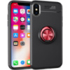 TPU чохол Deen ColorRing під Магнітний тримач (opp) для Apple iPhone XS Max (Чорний / червоний) - купити в SmartEra.ua