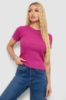 Футболка жіноча в рубчик, колір фуксія, 238R123-2