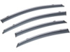 Дефлектори вікон Kia Sportage II 2004-2009 П/K клей «FLY» (нердавіюча сталь плоска)