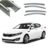 Дефлектори вікон Kia Optima/K5 2010-2016 П/К «Fly» (нерж. сталь 3D) BKAK51123-W/S