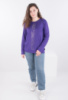 Жіноча фіолетова кофта з декором