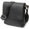 Практична шкіряна чоловіча сумка 711431 Чорний