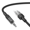 Аудiокабель HOCO UPA27 iP to 3.5mm male, nylon braid, 1.2m, Black (6942007612524)