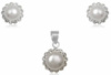 Набір TN392. Натуральний перли, срібло 925