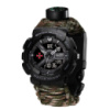 Годинник наручний Awarder 005P ЗСУ Чорні з паракордовим ремінцем Camo Green та подарунковою коробкою