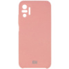 Чохол Silicone Cover Full Camera (AAA) для Xiaomi Redmi Note 10 Pro / 10 Pro Max (рожевий / Pink) - купити в SmartEra.ua