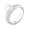Серебряное кольцо CatalogSilver с натуральным жемчугом 1.85ct, вес изделия 3,09 гр (2122289) 18.5 размер