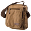 Універсальна текстильна чоловіча сумка на два відділення 720200 Коричнева