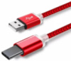 Type C USB кабель для захищених смартфонів, червоний - купити в SmartEra.ua