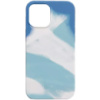 Чохол для Apple iPhone 12 Pro/12 (6.1«») - Silicone case full Aquarelle (Бірюзово-білий) - купити в SmartEra.ua