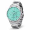 Чоловічий годинник Casio MTP-E515D-2A2 з бірюзовим циферблатом та хронографом
