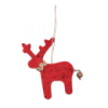 Набор игрушек на елку YES Олени 973468 8х6,5 см 4 шт красный
