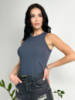 Майка жіноча рубчик «Effy» оптом | Батал 50-52, Графіт