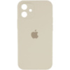 Чохол Silicone Case Square Full Camera Protective (AA) Apple iPhone 11 (6.1«), Бежевий / Antigue White - купити в SmartEra.ua