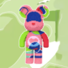 Конструктор Magic Blocks у вигляді ведмедика Bearbrick на 4300 деталей (9153)
