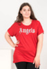 Жіноча червона футболка