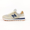 New Balance 574 Classic сірі з синім на бежевій