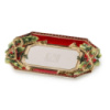 Блюдо Святкове прямокутне, червона, 42х30 см