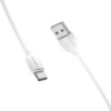 Кабель BOROFONE BX19 USB to Type-C 3A, 1m, PVC, TPE connectors, White (6931474701800)