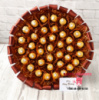 ​Золотисто - коричневый букет из конфет Ferrero Rocher