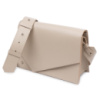 Шкіряна жіноча сумка 711568 Бежевий