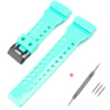 Ремінець для Casio G-Shock GA-100/110/120 Light Green-Glossy BK салатовий полімерний