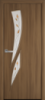 Міжкімнатні двері «Камея» G 900, колір вільха 3D з малюнком Р1 , ліві